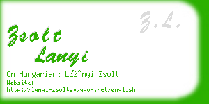 zsolt lanyi business card